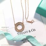 AAA Replica Tiffany T Two Yellow Gold Diamond Circle Necklace